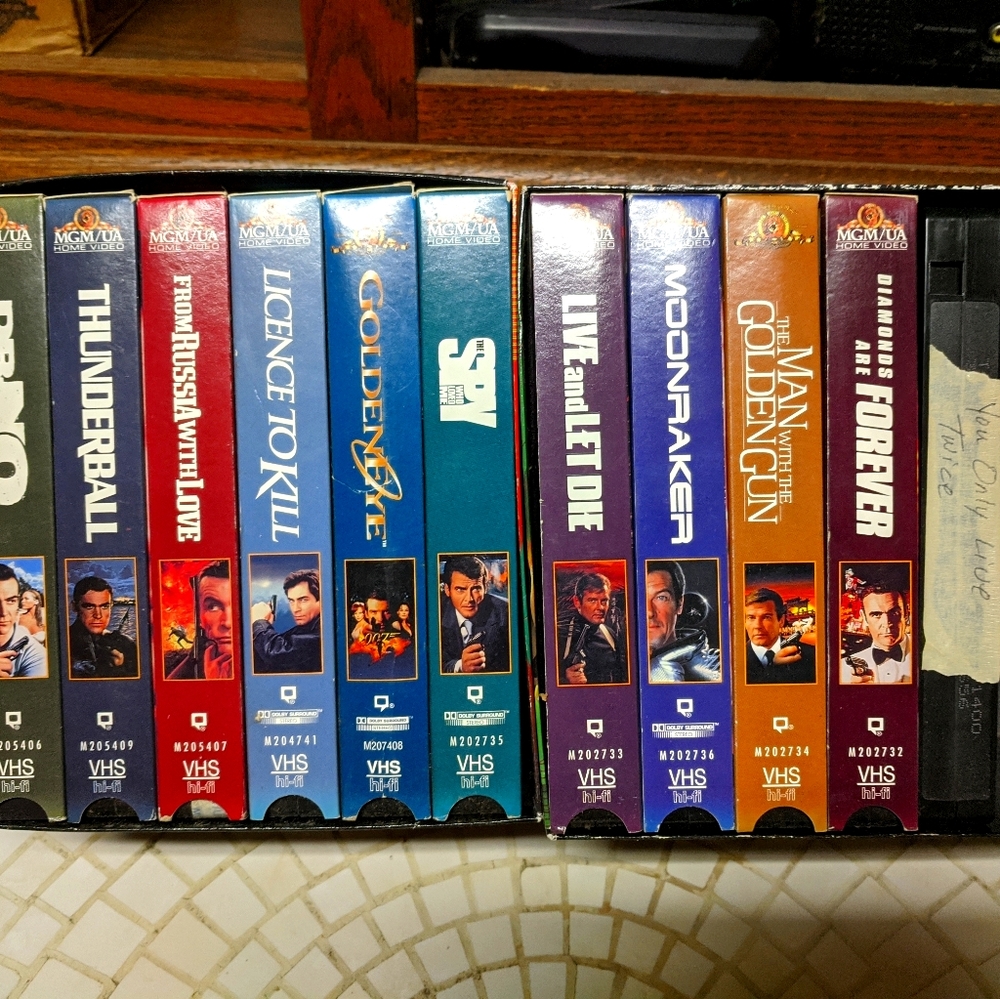 17 James Bond VHS Movies
